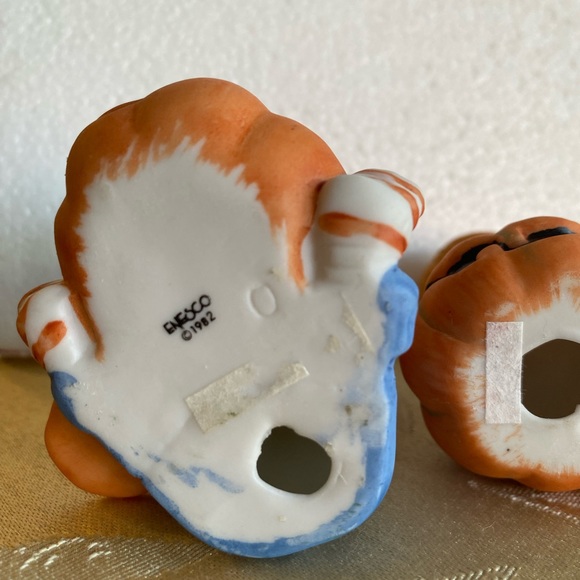 Enesco Country Cousins Katie & Scooter on Seesaw vintage collectible 1980 decor - Picture 7 of 10